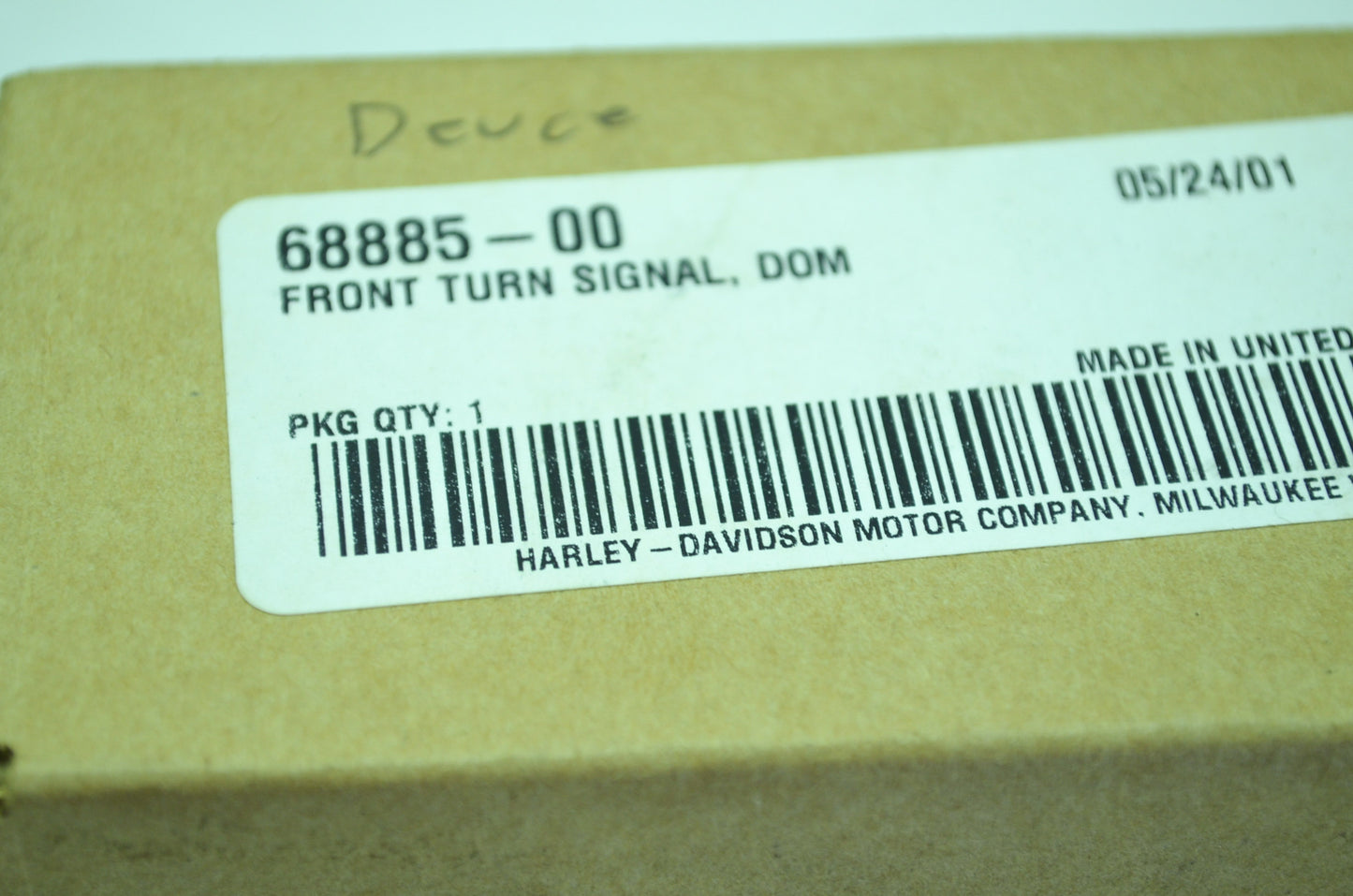 NEW OEM Harley-Davidson Front Turn Signal 68885-00 NOS