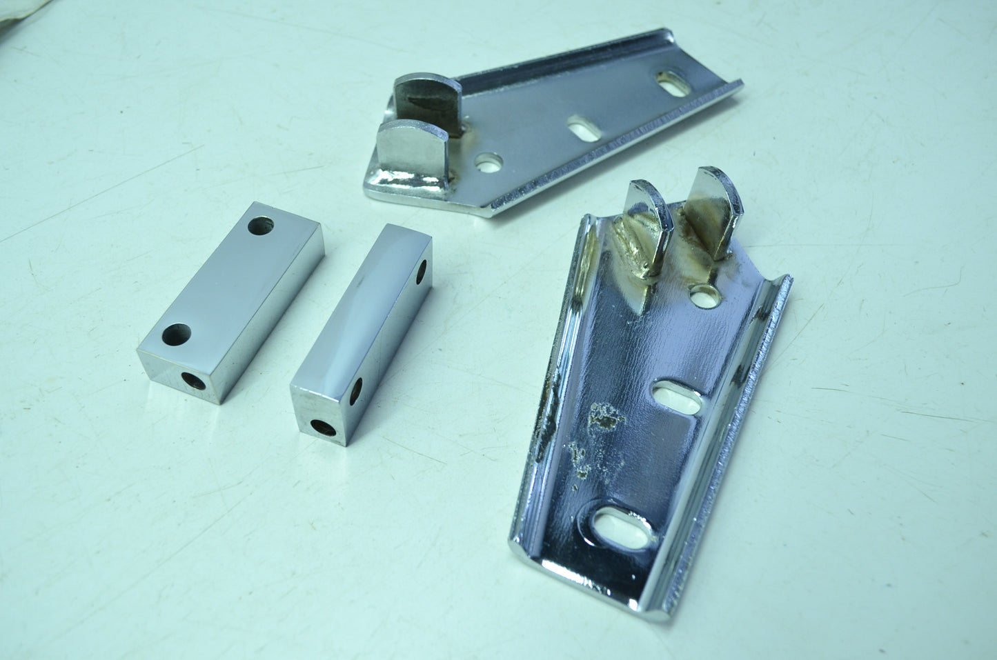 OEM Harley-Davidson 50601-83 Foot Floor Board Passenger Chrome Covers FXRT FLT F
