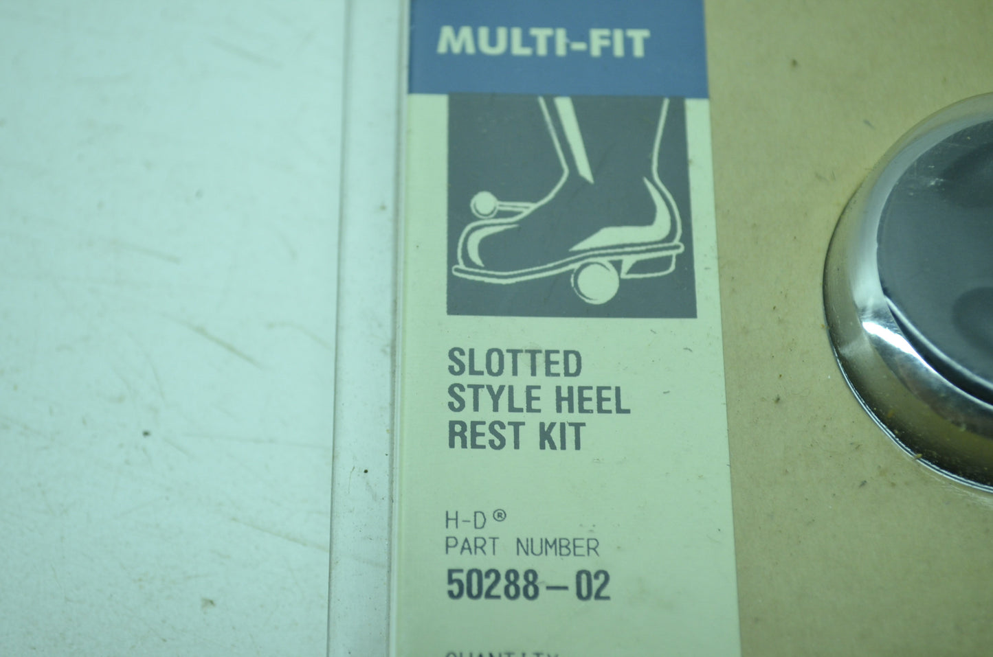 OEM Harley-Davidson 50288-02 Heel Rest Pad Kit NOS