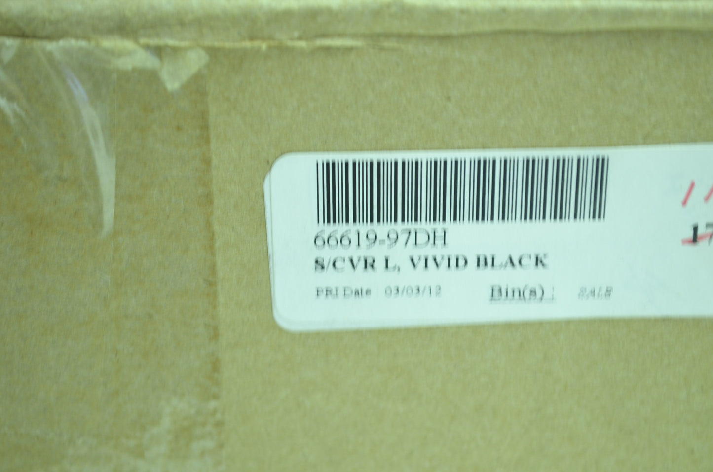 OEM Harley-Davidson 66619-97DH Left Vivid Black Side Cover NOS