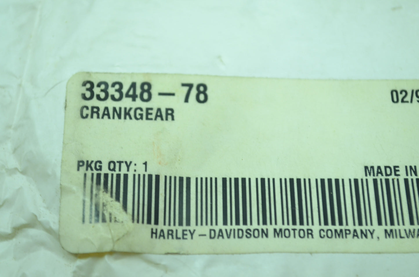 Crank Gear NOS