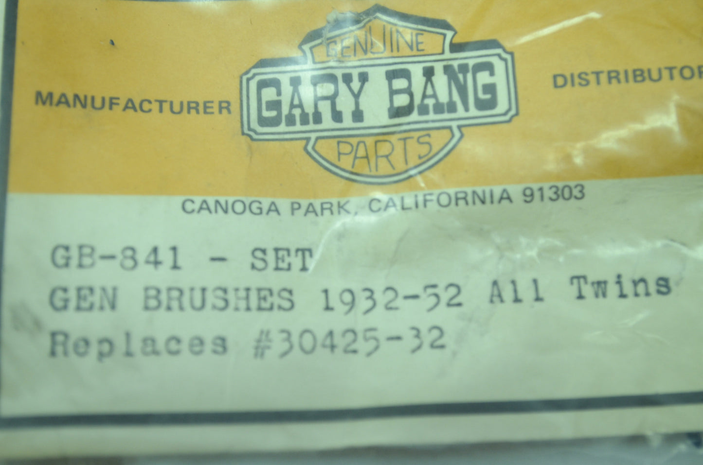 Generator Bush Set 32-51 Panhead NOS
