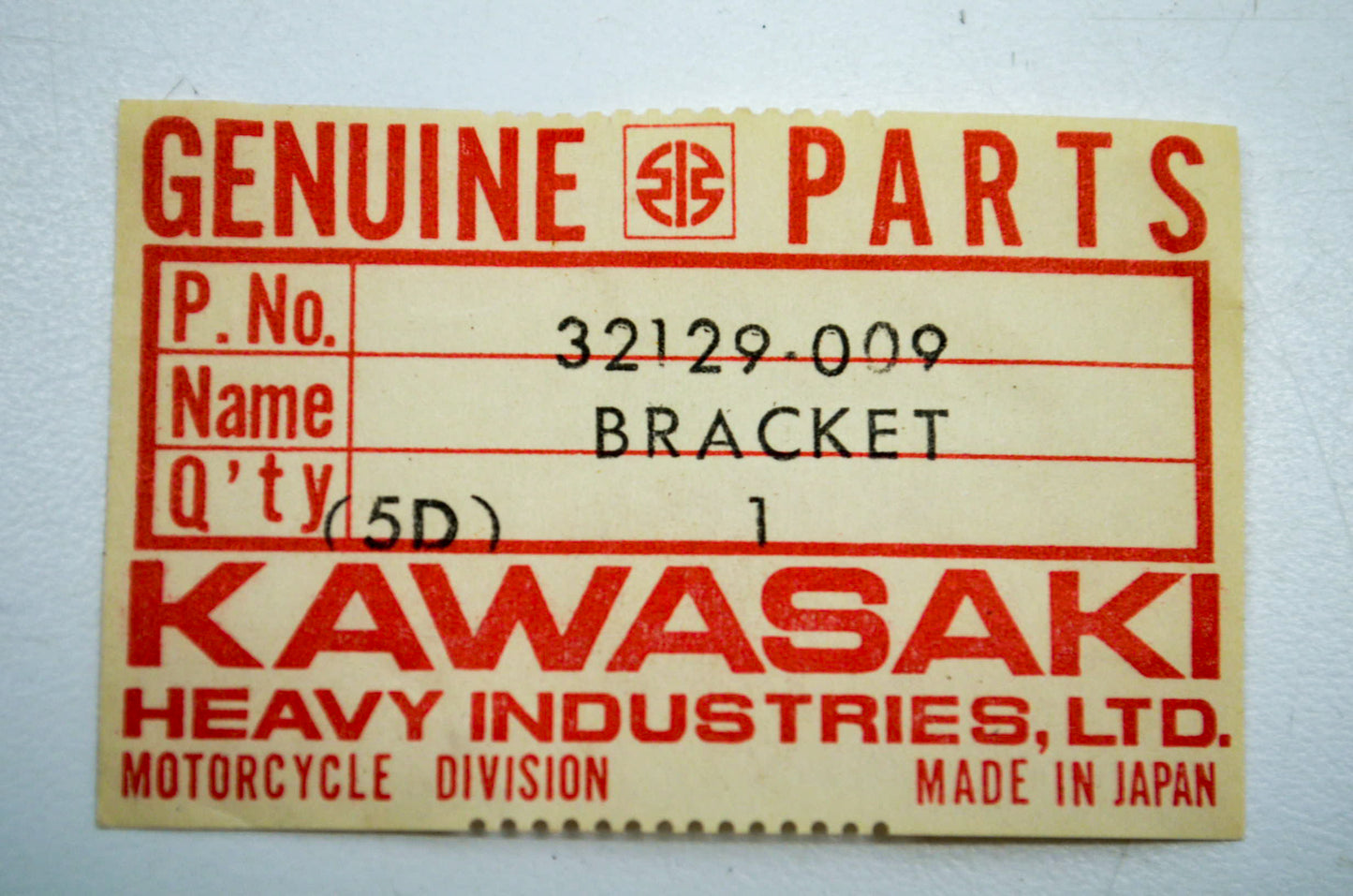 New OEM Kawasaki 32129-009 Base Bracket NOS