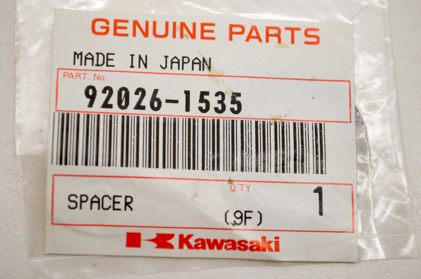 New OEM Kawasaki 92026-1535 Kick Shaft Shim Spacer NOS