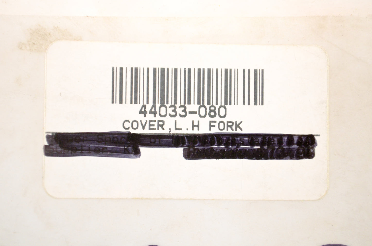 New OEM Kawasaki 44033-080 Fork Cover Left NOS