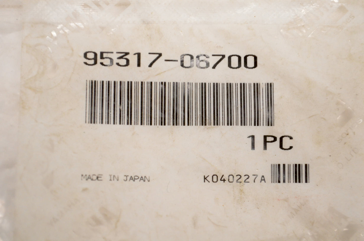 OEM Yamaha 95317-06700-00 Specialty Nut NOS