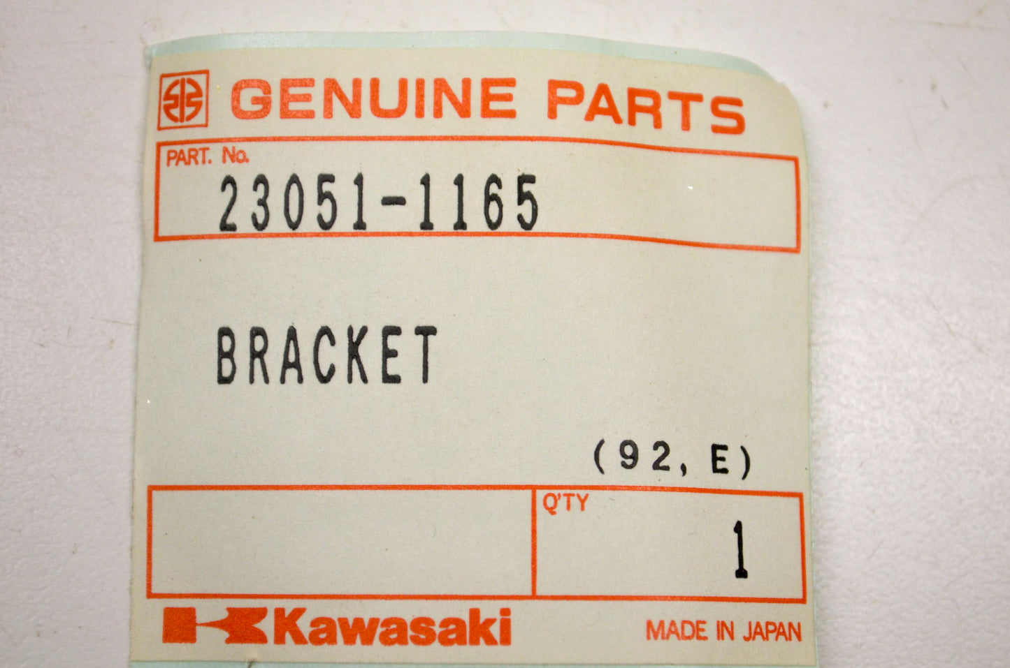 OEM Kawasaki 23051-1165 Signal Turn Lamp Bracket NOS