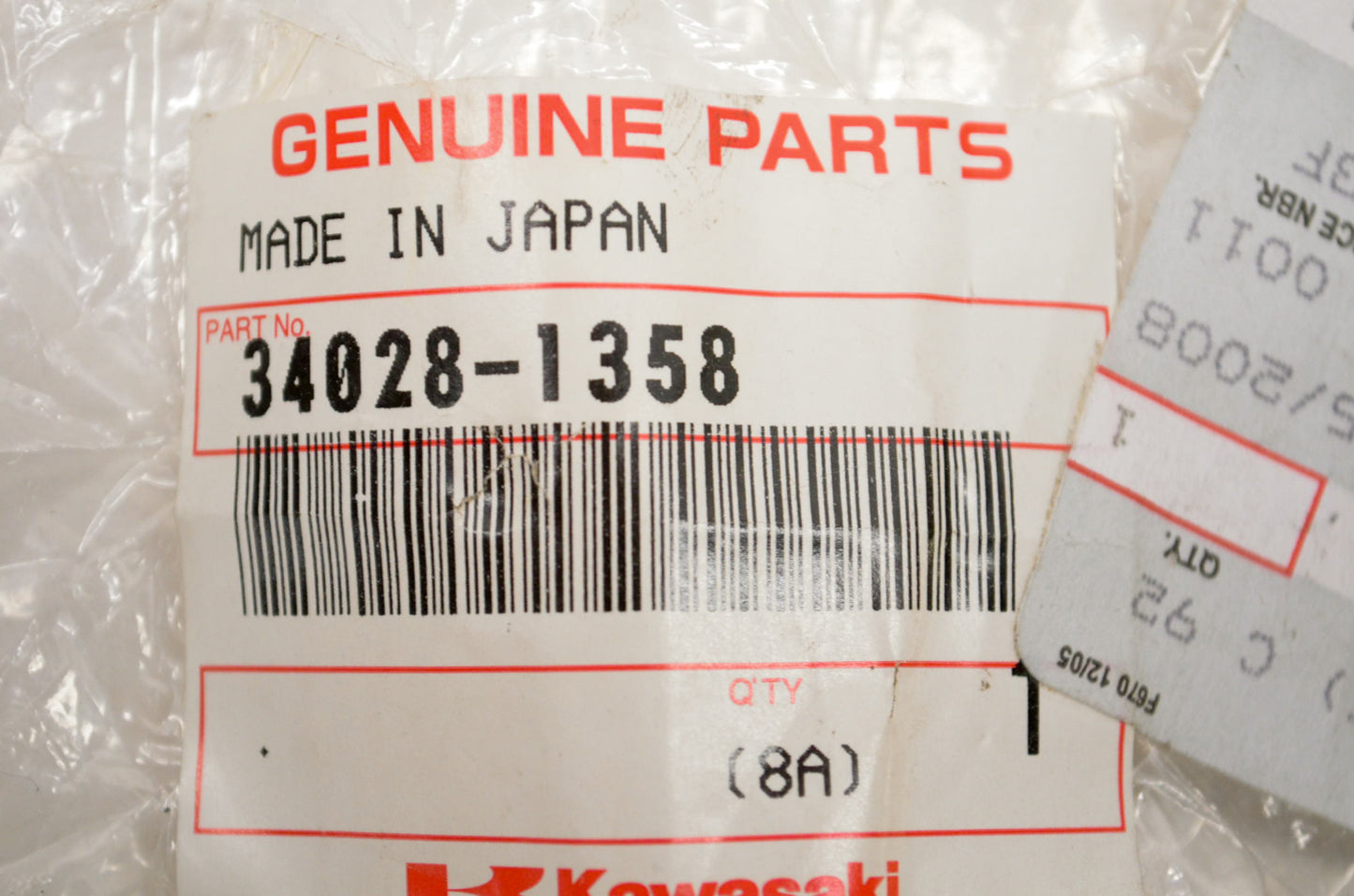 OEM Kawasaki 34028-1358 Front Left Footpeg NOS