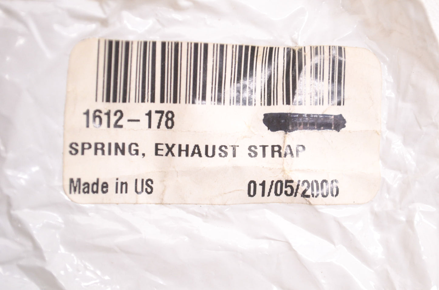 New OEM Arctic Cat 1612-178 Exhaust Strap Spring NOS