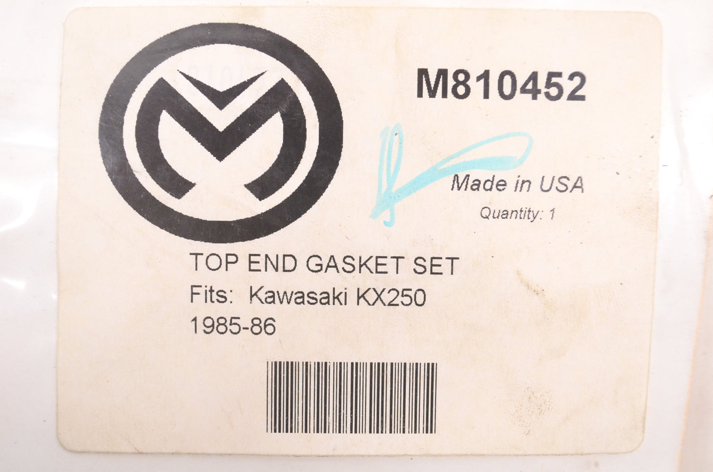 Moose Racing M810452 Top End Gasket Kit NOS