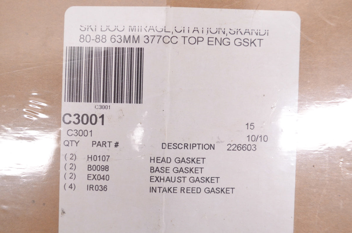Cometic C3001, H0107, B0098 Top End Gasket Kit NOS
