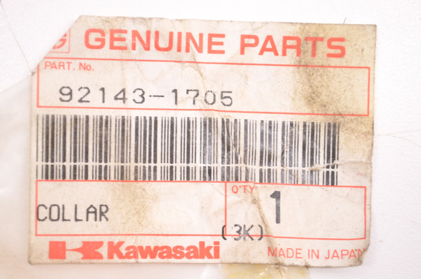 OEM Kawasaki 92143-1705 Collar NOS