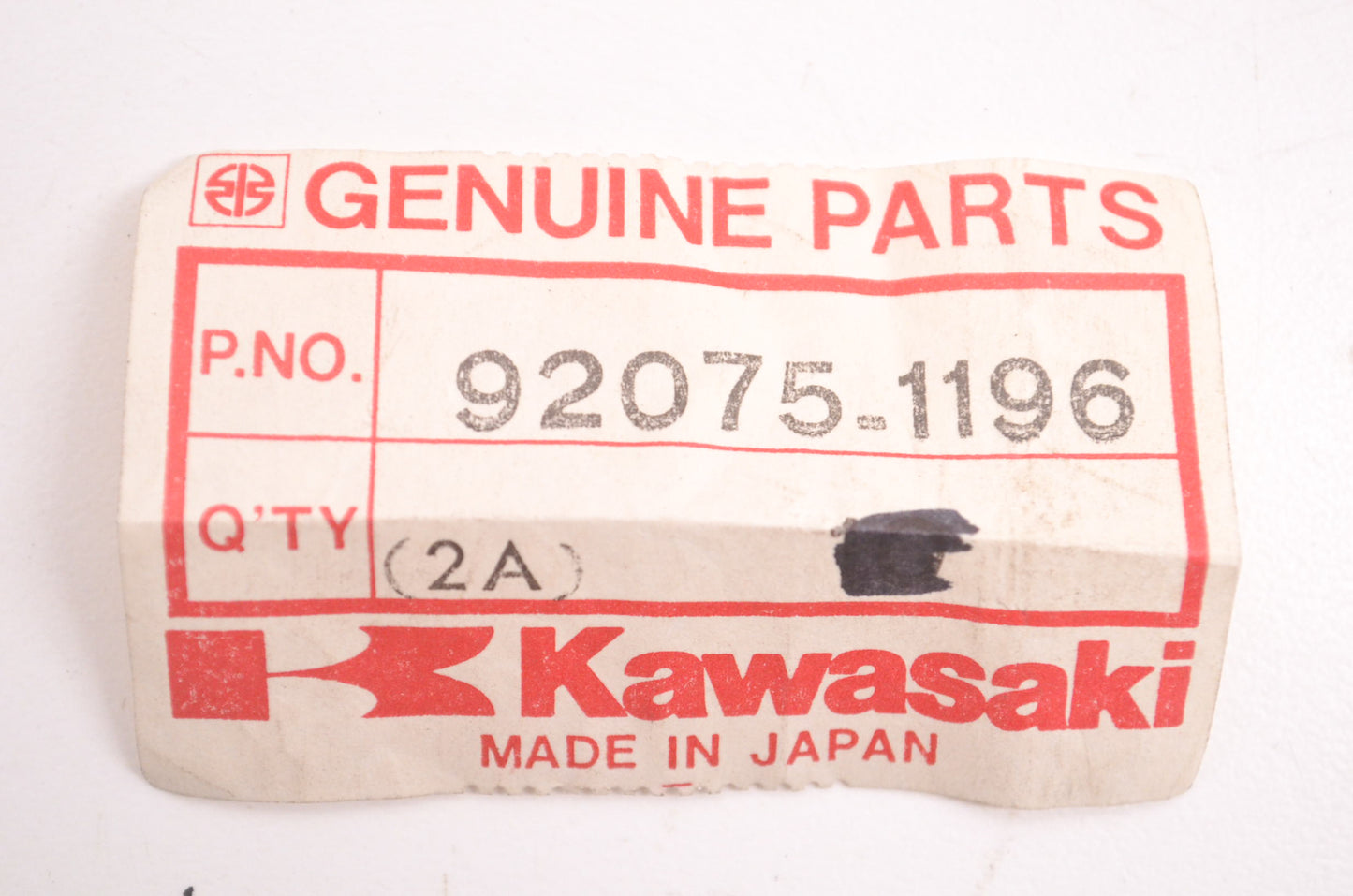 OEM Kawasaki 92075-1196 Exhaust Damper NOS