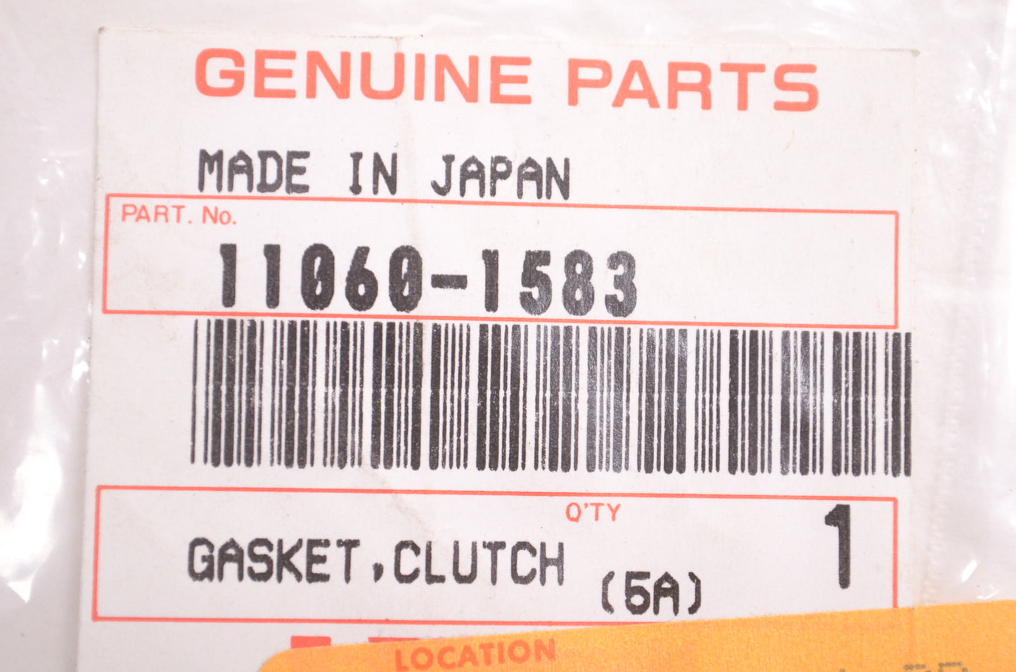 New OEM Kawasaki 11060-1583 Clutch Cover Gasket NOS