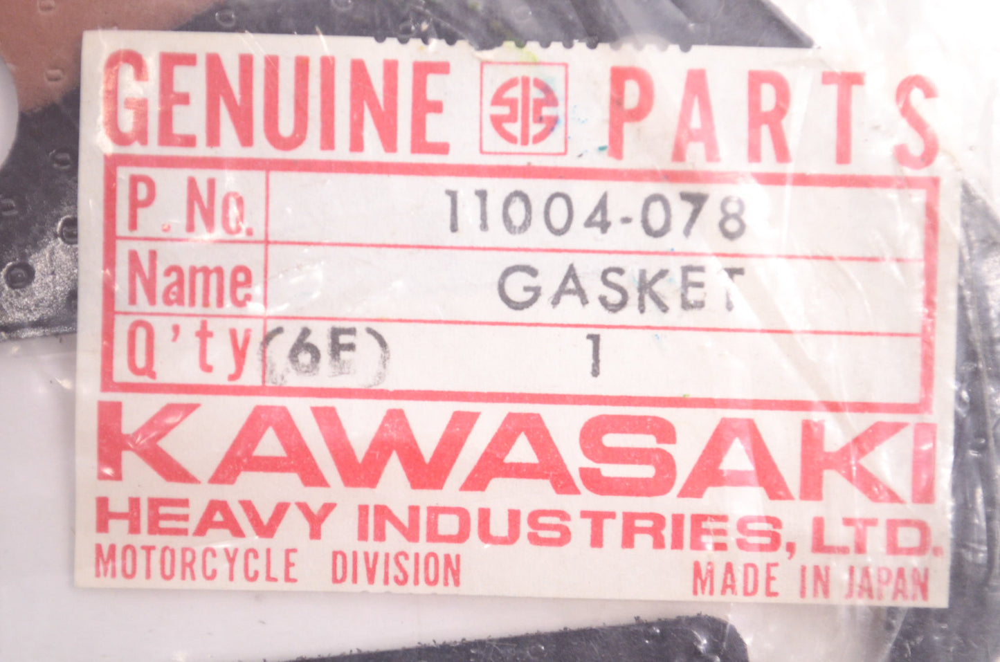 New OEM Kawasaki 11004-078 Head Gasket NOS
