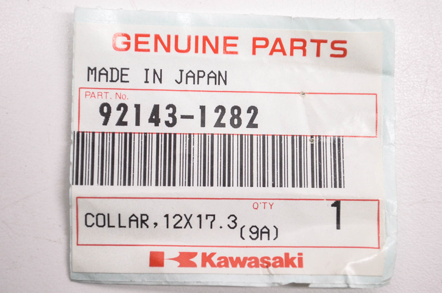 New OEM Kawasaki 92143-1282 Collar 12X17.3X107.5 NOS