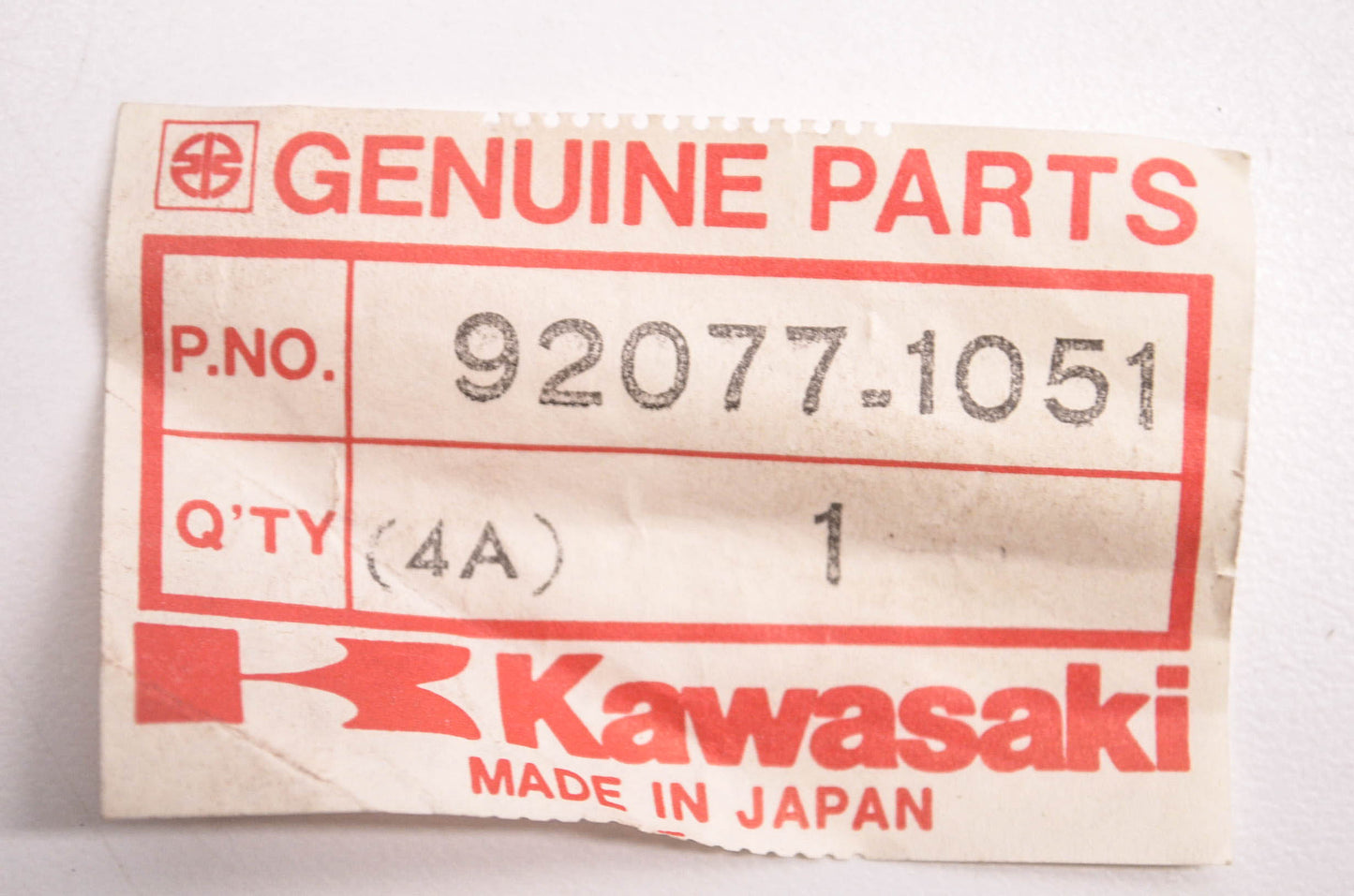 New OEM Kawasaki 92077-1051 Rear Shock Absorber Knob NOS