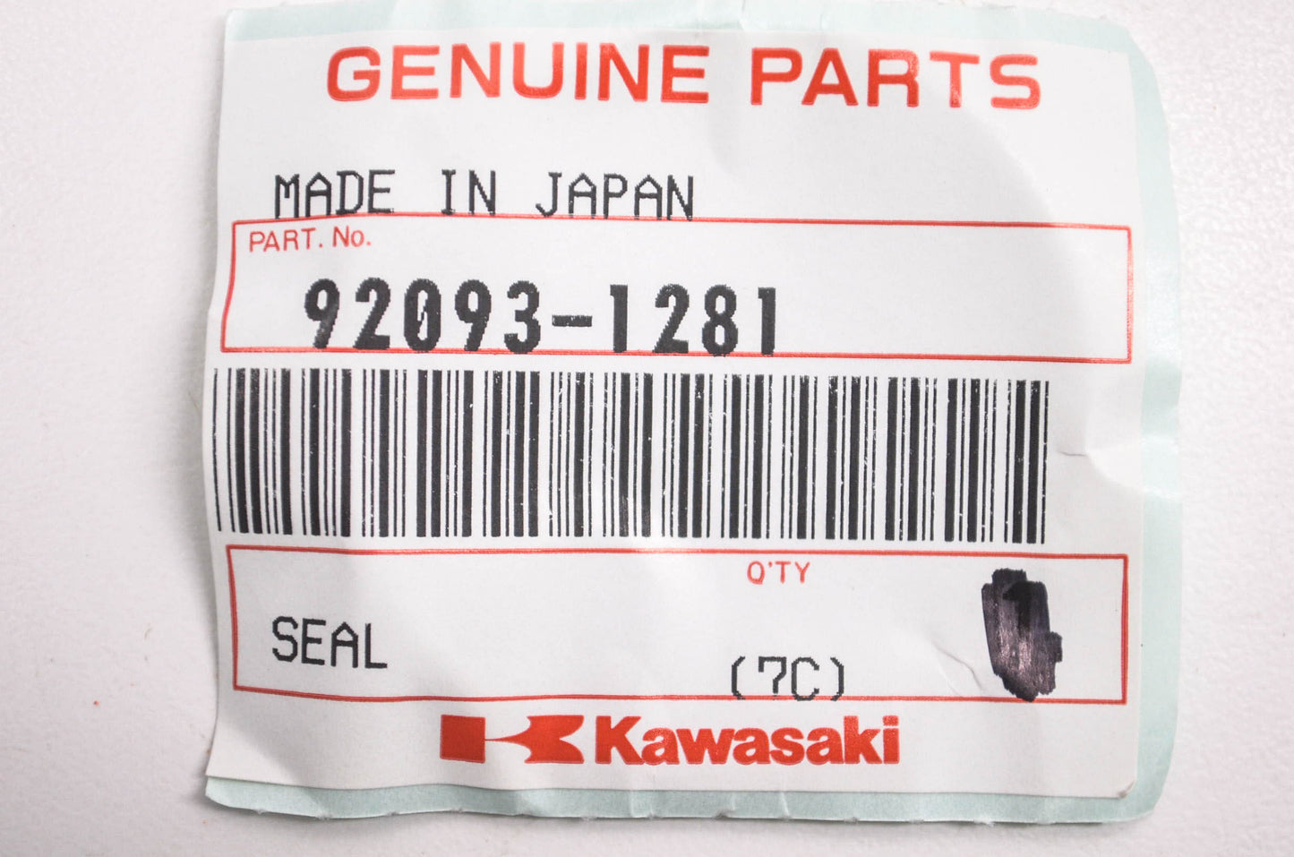 New OEM Kawasaki 92093-1281 Seals Qty 2 NOS