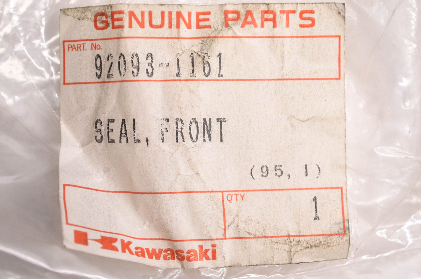 New OEM Kawasaki 92093-1161 Front Fork Seal NOS