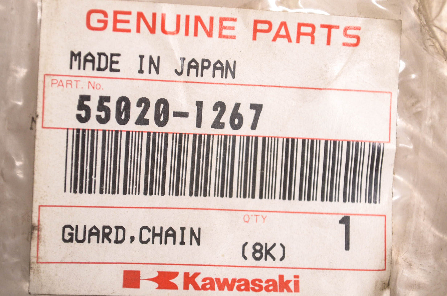 New OEM Kawasaki 55020-1267 Chain Guard NOS