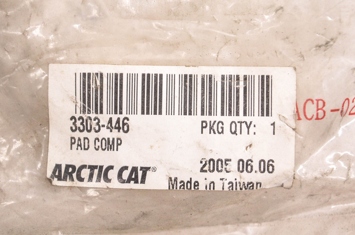 New OEM Arctic Cat 3303-446 Brake Pad NOS