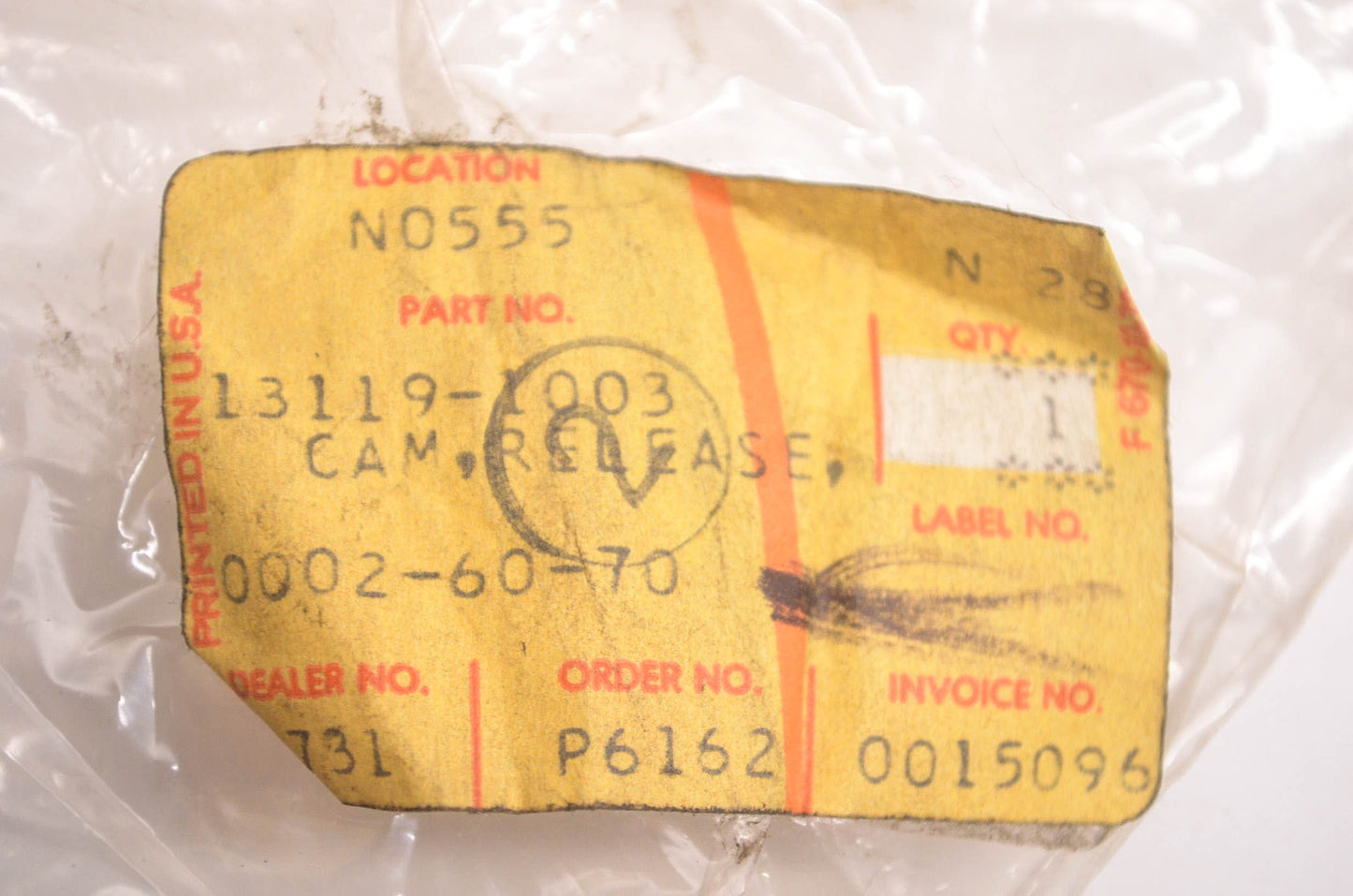 New OEM Kawasaki 13119-1003 Clutch Cam Release NOS