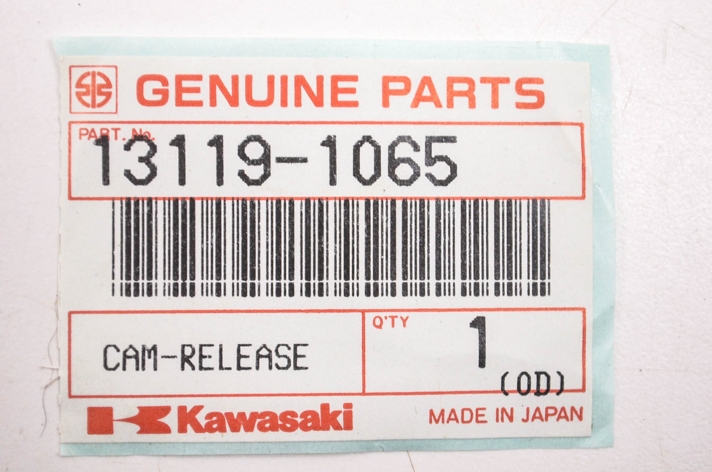 New OEM Kawasaki 13119-1065 Cam Release NOS