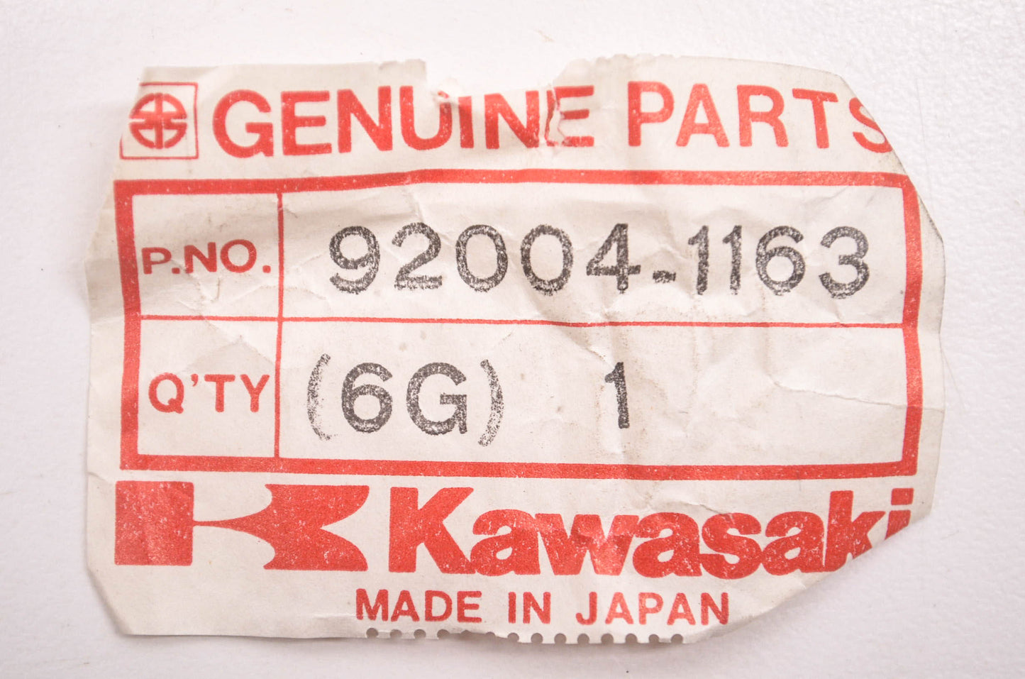 New OEM Kawasaki 92004-1163 Pivot Stud NOS