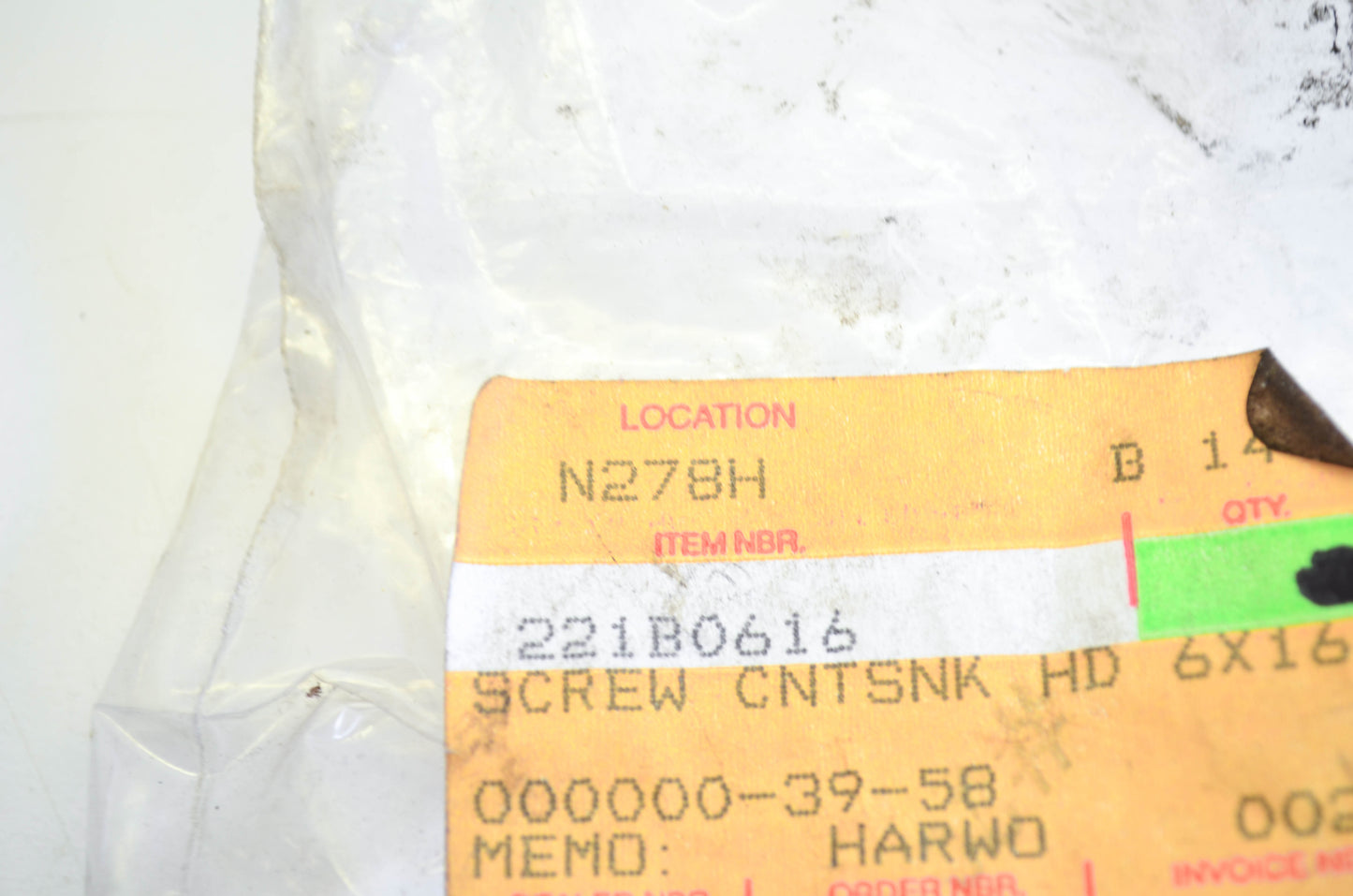 New OEM Kawasaki 221B0616 Counter Sink Screw NOS