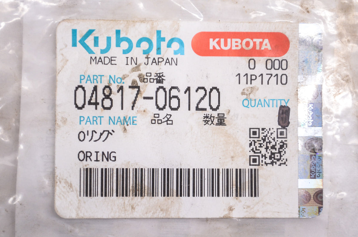 Kubota 04817-06120 O Ring NOS