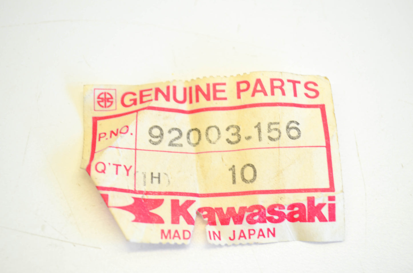 New OEM Kawasaki 92003-156 Rear Sprocket Bolt NOS