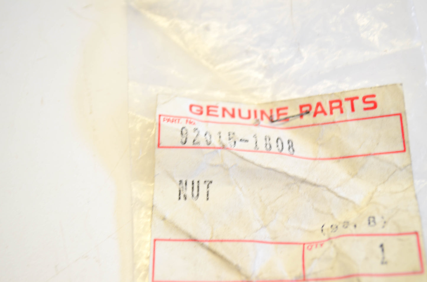 New OEM Kawasaki 92015-1808 Nut NOS