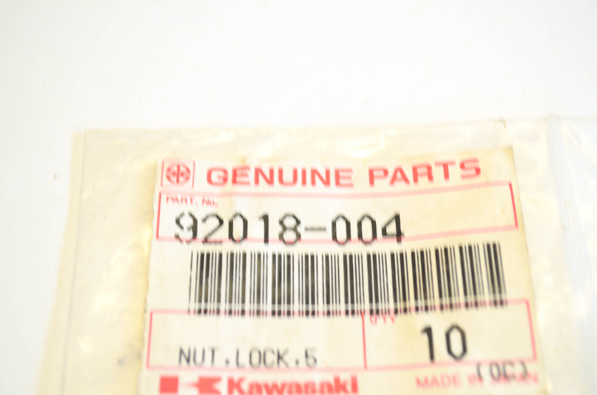 New OEM Kawasaki 92018-004 Lock Nut NOS