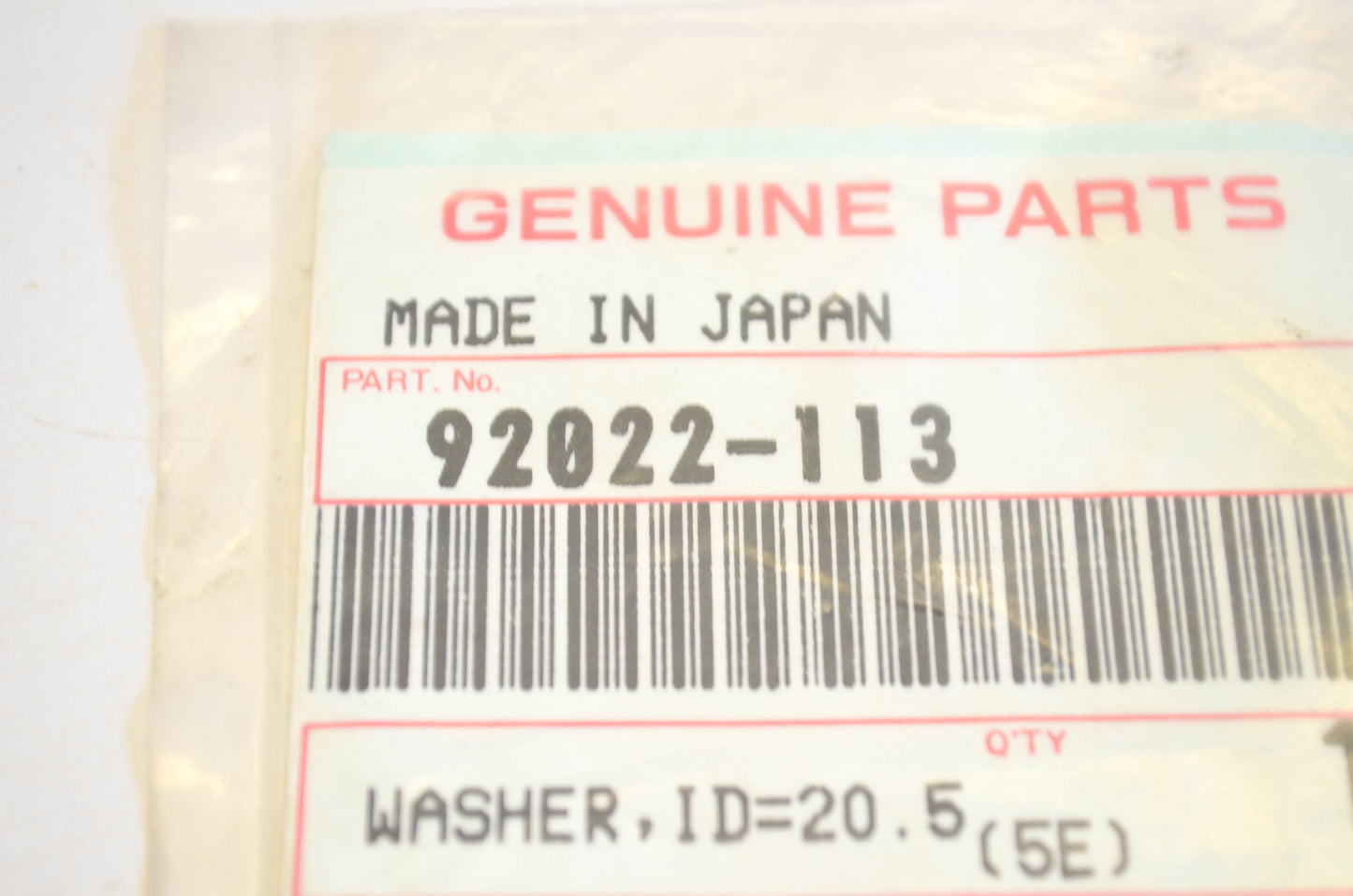 New OEM Kawasaki 92022-113 Thrust Washer NOS