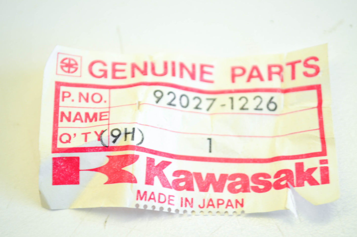 New OEM Kawasaki 92027-1226 Axle Collar NOS