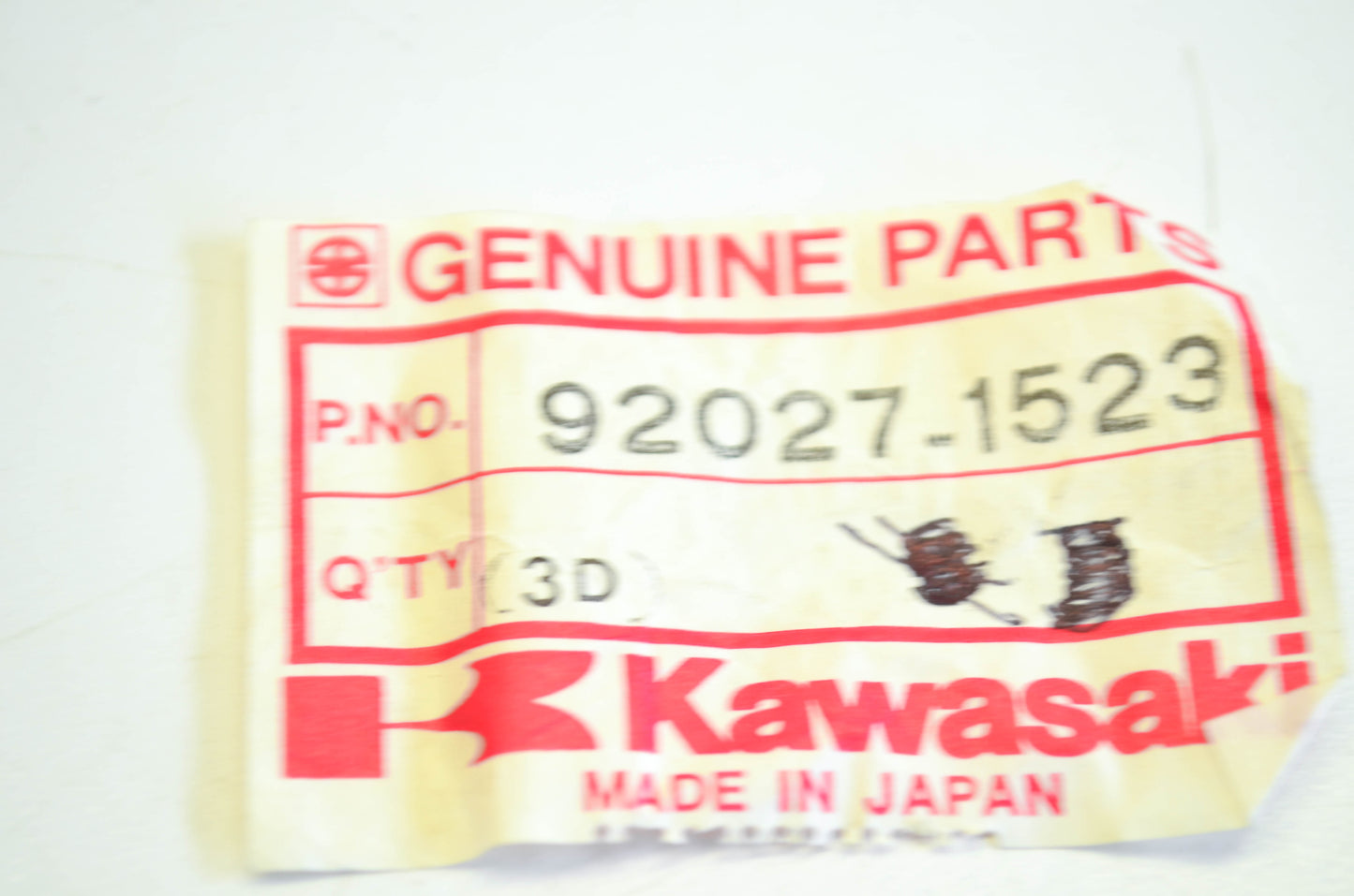 New OEM Kawasaki 92027-1523 Collar NOS