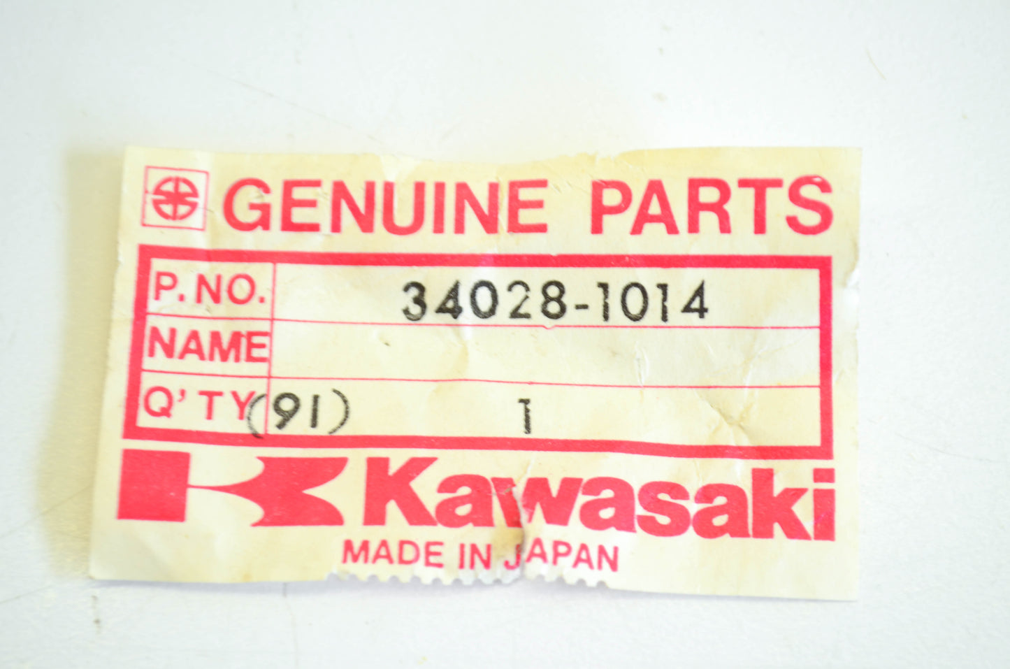 New OEM Kawasaki 34028-1014 Right Hand Front Step NOS