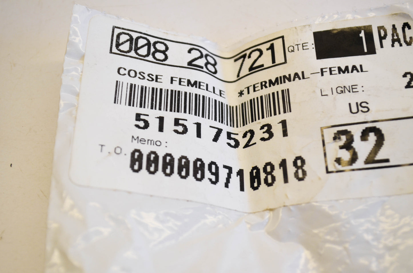 OEM Ski-Doo 515175231 Female Terminal Qty 9