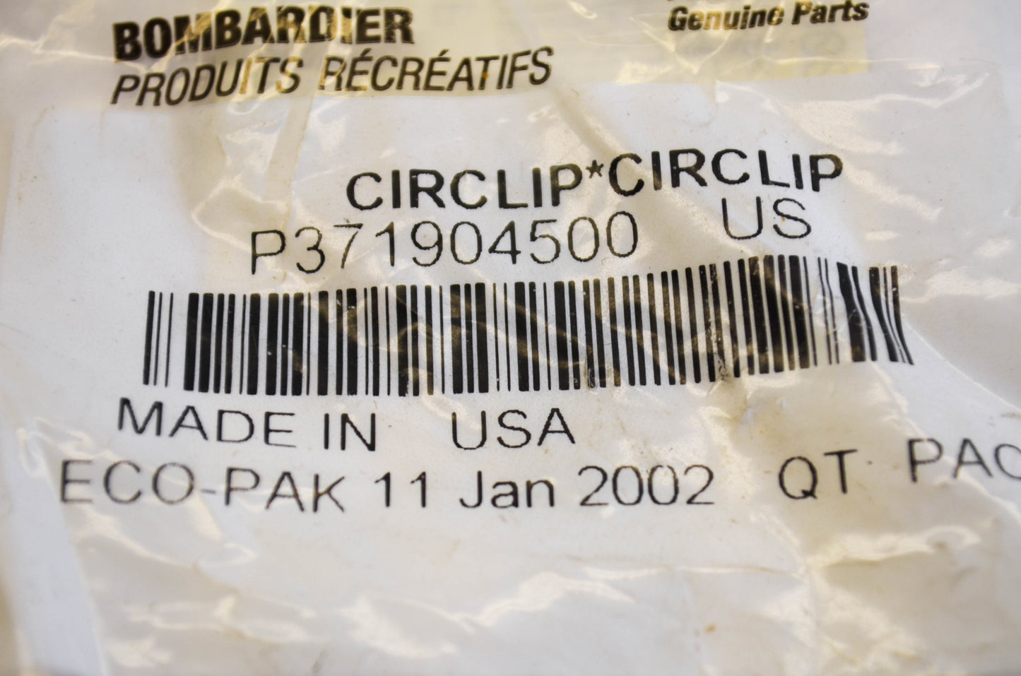 OEM Ski-Doo 371904500 Circlip