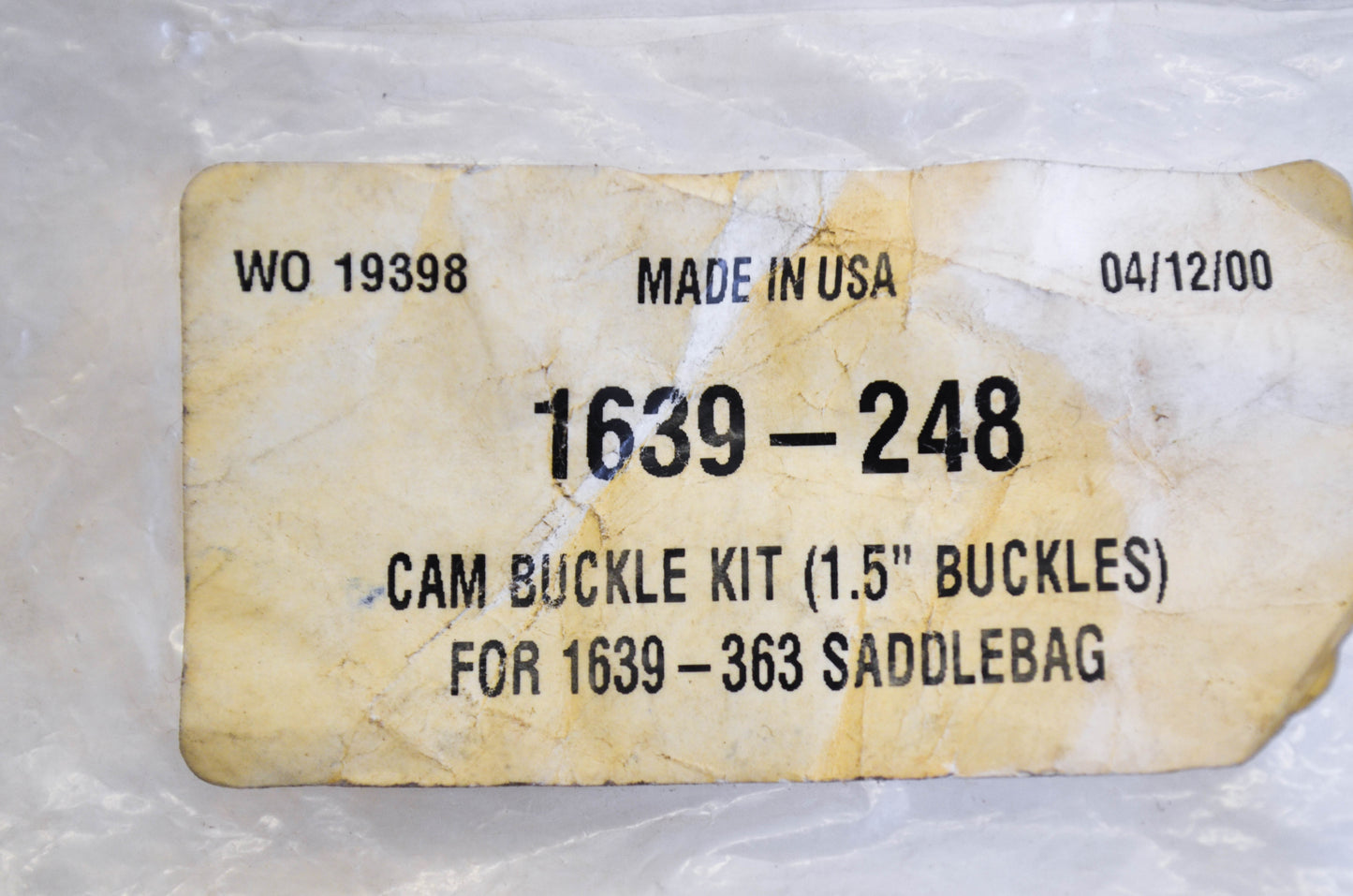 New OEM Arctic Cat 1639-248 Cam Buckle Kit 1.5" NOS