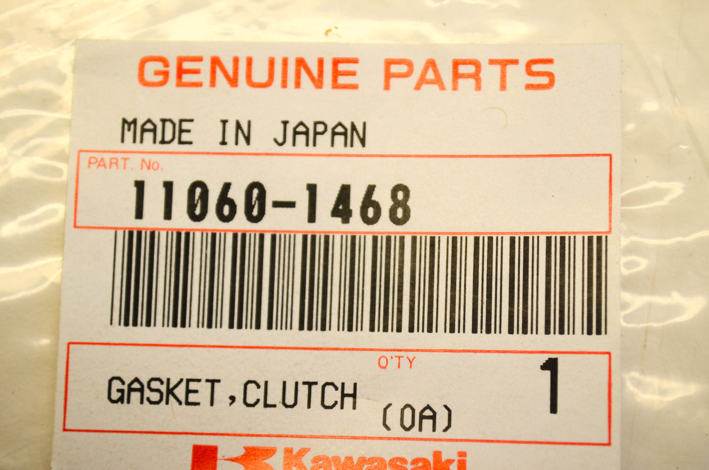 New OEM Kawasaki 11060-1468 Clutch Cover Gasket NOS