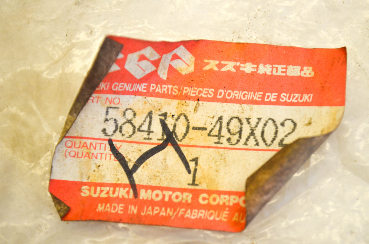 New OEM Suzuki 58410-49x02 Starter Cable NOS