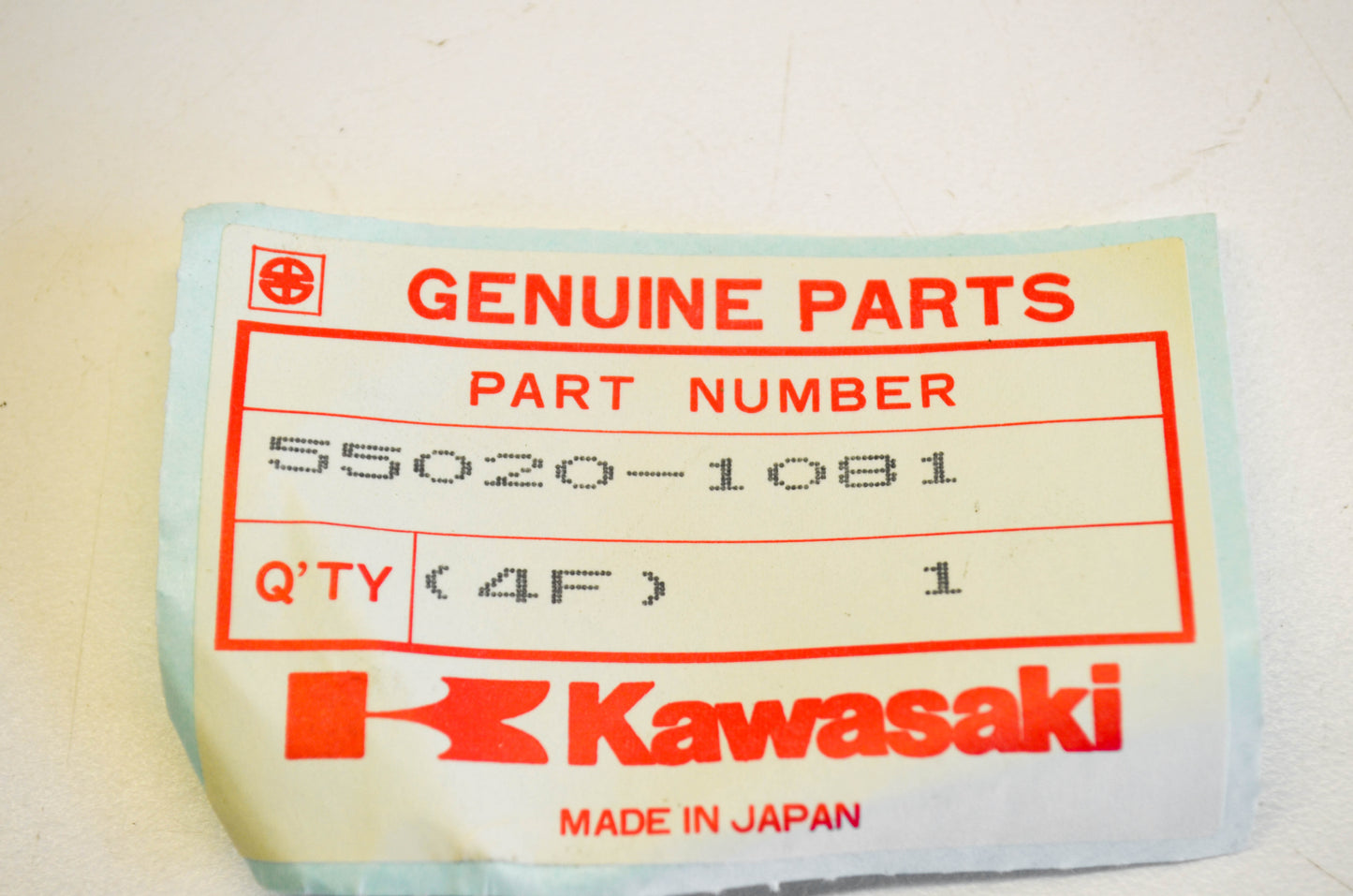 New OEM Kawasaki 55020-1081 Rear Chain Guard NOS