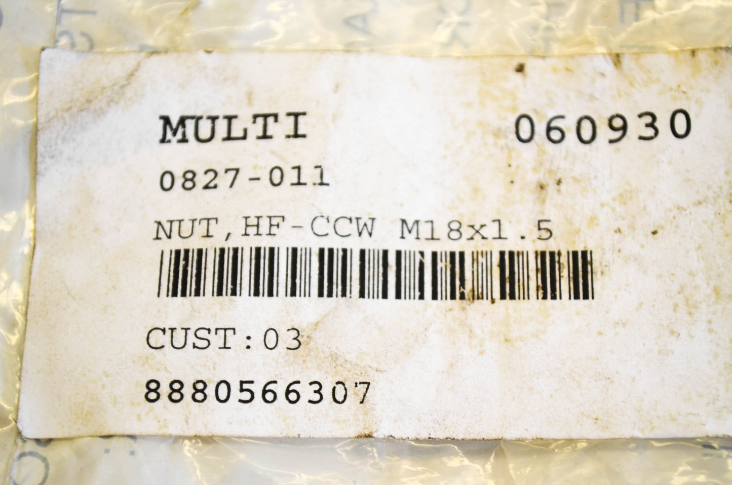 New OEM Arctic Cat 0827-011 Nut NOS