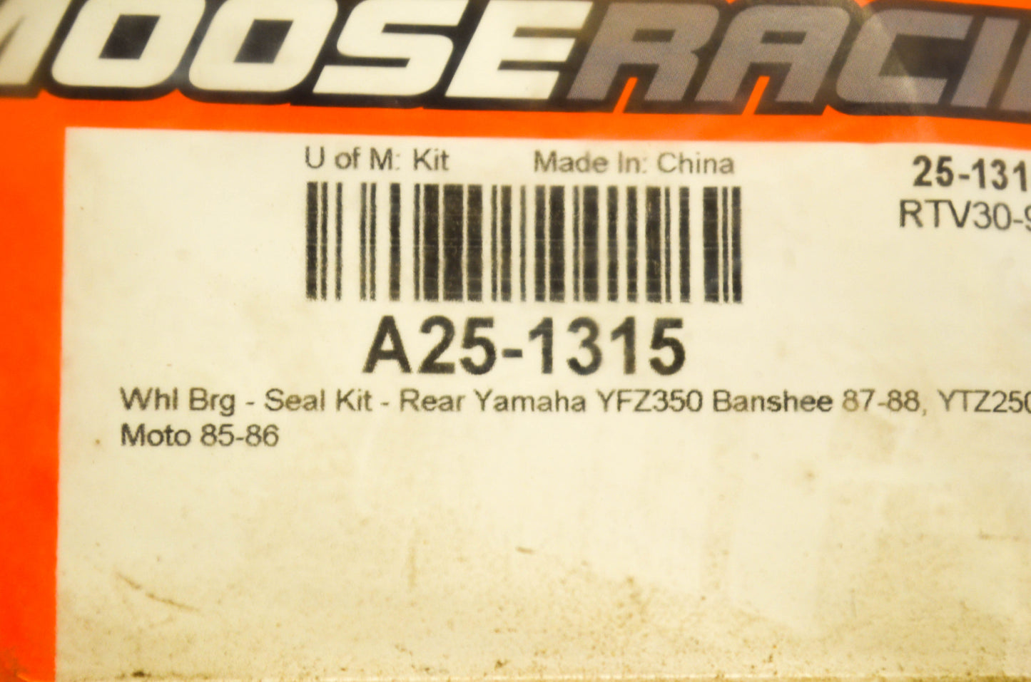 Moose Racing A25-1315 Bearing Kit NOS