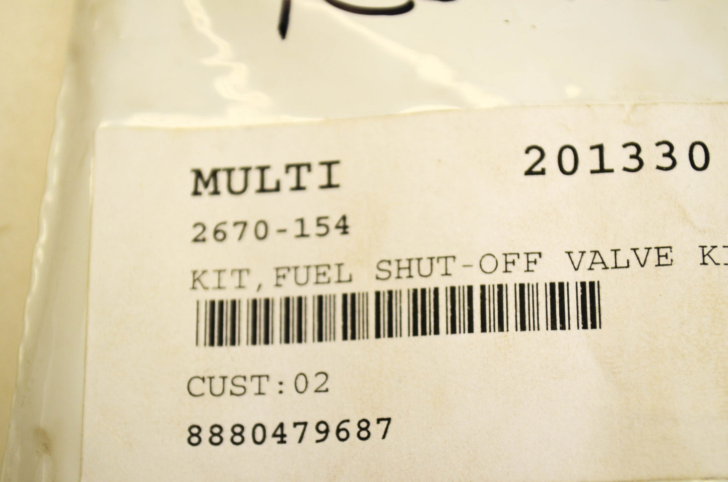 New OEM Yamaha 2670-154 Fuel Valve Shut Off Kit NOS