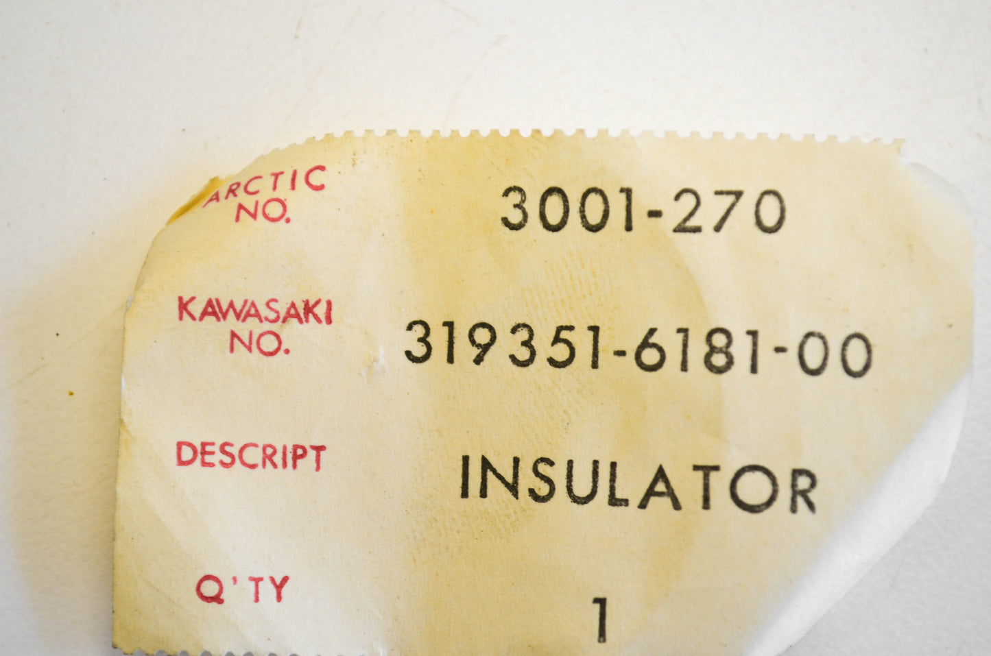 New OEM Arctic Cat 3001-270 Insulator NOS
