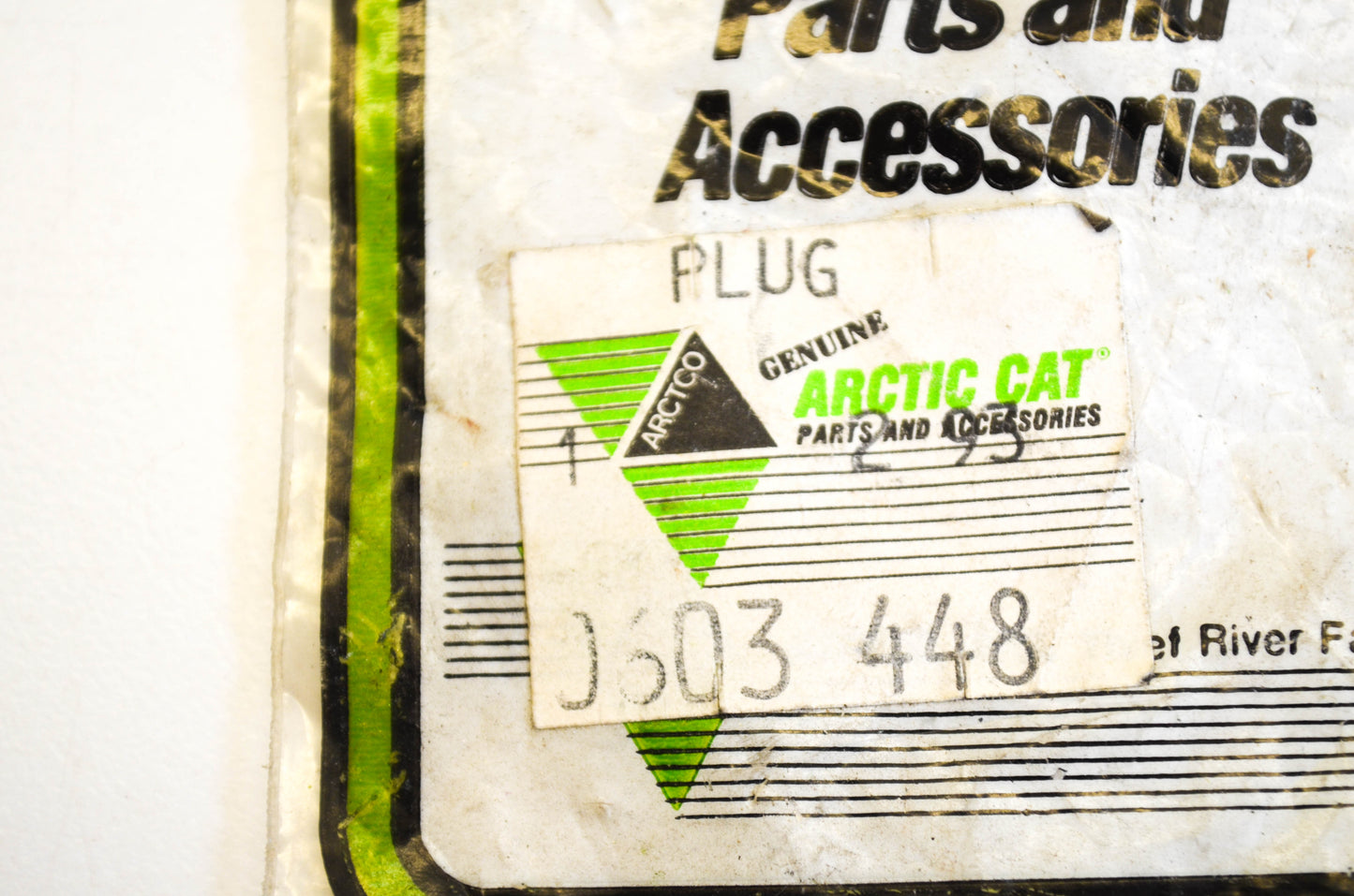 New OEM Arctic Cat 0603-448 Rubber Pressure Valve Plug NOS