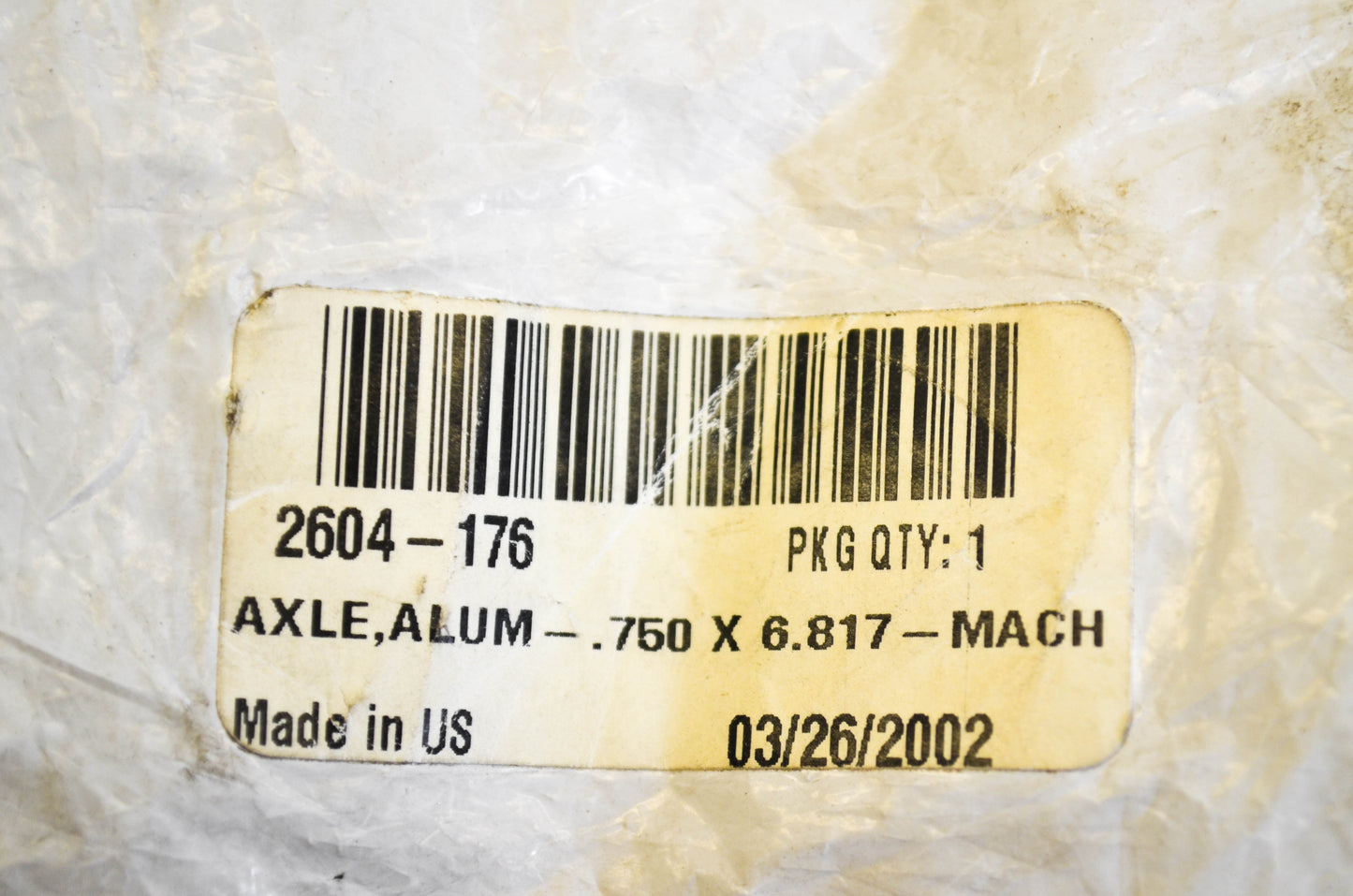 New OEM Arctic Cat 2604-176 Aluminum Axle NOS