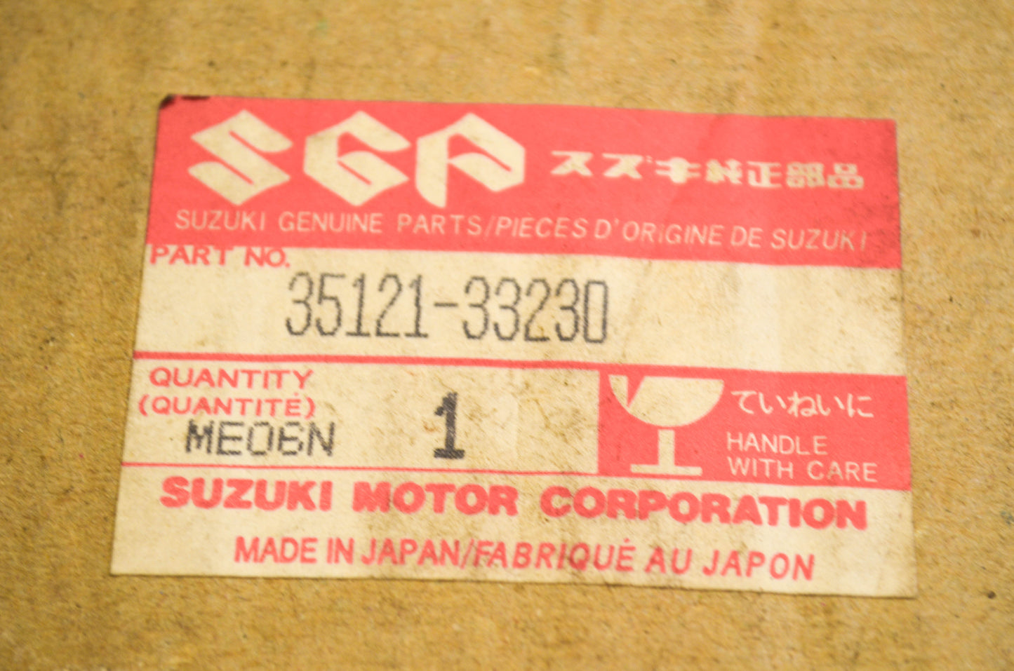 New OEM Suzuki 35121-33230 Head Lamp NOS